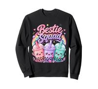 Bestie Squad - tè Boba con Scritta Best Friends Felpa
