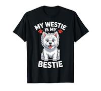 Bestie Westie Funny West Highland White Terrier Maglietta
