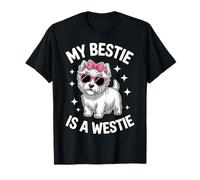 Bestie Westie Funny West Highland White Terrier Maglietta