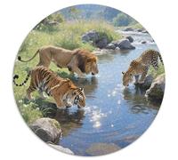 bestie1000 Pezzi Rotonda Puzzle animalePuzzle Classico Bel Regalo Per Amici Di Famiglia Puzzle Edugattoivo, Regali Difficile E Impossibile1000pcs (67.5x67.5cm)