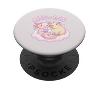 Besties Axolotl Capybara Bubble Tea Carino Kawaii Anime Animale PopSockets PopGrip Adesivo