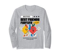 Besties - Best Friends Forever - Divertente BFF Amicizia Citazione Maglia a Manica
