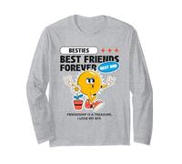 Besties - Best Friends Forever - Divertente BFF Amicizia Citazione Maglia a Manica