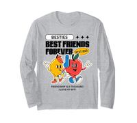 Besties Best Friends Forever (Divertente BFF Graphic) Maglia a Manica