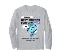 Besties Best Friends Forever Friendship (Grafica Divertente BFF) Maglia a Manica