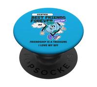 Besties Best Friends Forever Friendship (grafica divertente BFF) PopSockets PopGrip Adesivo