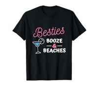 Besties, Booze & Beaches - Maglietta da Donna con Scollo a V Maglietta