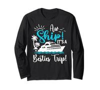 Besties Cruise Trip 2025 Friends Cruise Trip Summer Vacation Maglia a Manica