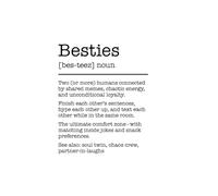 Besties Definition Notebook: Sweet Gift for Your Bestie and Friendship Celebrations
