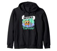Besties Forever Amicizia con Gli Animali Felpa con Cappuccio