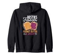 Besties Forever - Burro di Arachidi e Gelatina, per Migliori Amici Felpa con Cappuccio
