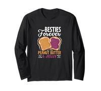 Besties Forever - Burro di Arachidi e Gelatina, per Migliori Amici Maglia a Manica