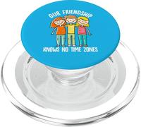 Besties La nostra amicizia non conosce fusi orari Migliori amici PopSockets PopGrip per MagSafe