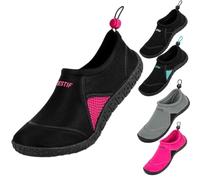 BESTIF Ciabatte da bagno da uomo e da donna, in neoprene, con coulisse, leggere e comode, colore nero, blu, taglia 36-45, nero rosa, 39 EU
