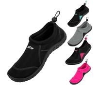 BESTIF Ciabatte da bagno da uomo e da donna, in neoprene, con coulisse, leggere e comode, colore nero, blu, taglia 36-45, Nero , 45 EU