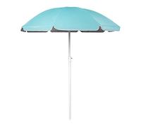 BESTIF Ombrellone da spiaggia parasole con picchetto, 160 cm, 180 cm, asta in alluminio inclinabile, turchese, 160 cm