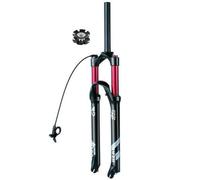 Bestiry Forcella Anteriore Ammortizzata per Mountain Bike 26 27,5 29 Pollici MTB Ammortizzatore ad Aria Forcella Ammortizzata Versione a sgancio rapido da 9 mm Escursione da 140 mm Tubo da 1-1/8