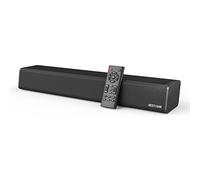 Bestisan, Sound Bar sottile da 50 Watt per TV con HDMI, ottico, coassiale, AUX, connessione disco USB e Bluetooth 5.0, 3 modalità equalizzatore audio, bassi e alti regolabili, 40,6 cm, montabile
