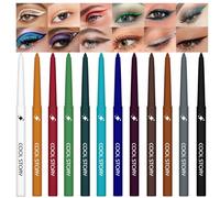 BestLand Set di 12 eyeliner scintillanti, impermeabili, a lunga durata, con glitter per un trucco intenso degli occhi, finitura metallica lucida, ideale per le donne anziane.
