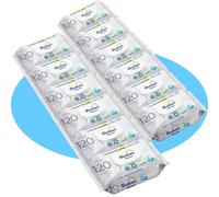 BESTLINE Salviette umidificate, cura e idratazione profonda, fibre ultra morbide, ideali per pelli sensibili, profumo fresco, originale, 12 confezioni da 120 pezzi, 1440 salviettine