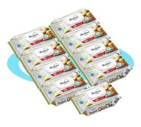 BESTLINE Salviette umidificate, cura e idratazione profonda, fibre ultra morbide, ideali per pelli sensibili, profumi freschi (oliva, 9 confezioni da 120 pezzi)