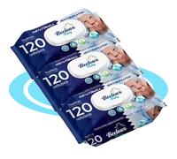 BESTLINE Salviette umidificate, cura e idratazione profonda, fibre ultra morbide, ideali per pelli sensibili, profumi freschi (originali, 3 confezioni da 120 pezzi)
