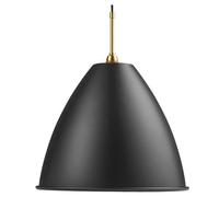 Gubi BL9 Lampada a sospensione, ottone/nero - ø40 cm