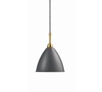 Gubi BL9 Lampada a sospensione, ottone/grigio - ø16 cm