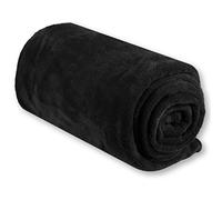 Bestlivings Coperta avvolgente per bambini, in microfibra, disponibile in diversi saluti, colore (circa 70 x 100 cm, nero - JetBlack)