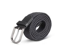 Bestlivings Hemy - Cintura elastica in tessuto intrecciato, cintura elastica senza fori, unisex, regolabile, antracite., 85 cm