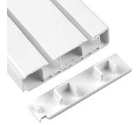 Bestlivings - Set di 2 coperture laterali per binari per tende a 2 binari con scorrimento interno, per chiusura della guida interna