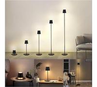 BestLuz lampada da terra cordless per esterno, ricaricabile a batteria dimmerabile, 133 cm 5X lampada in piedi ad altezza regolabile, impermeabile, lampada da tavolo, lampada da lettura per patio