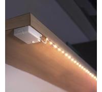 BestLuz Striscia led a Batteria, 3-Pack 1m Luci a Batteria LED Striscia per Scaffali e Sotto Armadio Senza Fili uso Interno, Bianca Calda
