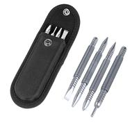 BESTNULE Set di 4 pezzi per nail set a doppia testa e punzone centrale a doppia testa e scalpello a freddo senza martello e punzone per la rimozione dei perni della cerniera, set per unghie