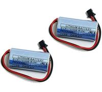 Bestome Batteria di ricambio compatibile con 2 pezzi Mitsubihi CR17335SE-R PLC Mitsubishi Q6BAT 3V 1800mAh