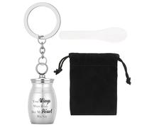 Bestomrogh 1 mini urna per cremazione piccole urne ricordo in acciaio inox porta ceneri commemorative gioielli per animali domestici umani