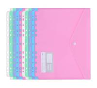 BESTOMZ 10 Pezzi Buste Portadocumenti A4 in Plastica Pp Impermeabili, Tasche Grande Capacità e Design Semplice per Conservare Documenti e Piccoli Oggetti
