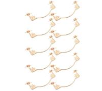 BESTOMZ 10 Pezzi Maniglia e Installazione Facile Impugnatura Ergonomica Color Oro Design in Lega e Dettagli Raffinati per Quotidiano e Viaggi di Lavoro per Borse e Valigie