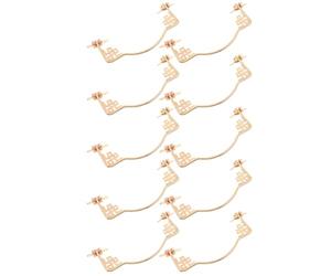 BESTOMZ 10 Pezzi Maniglia e Installazione Facile Impugnatura Ergonomica Color Oro Design in Lega e Dettagli Raffinati per Quotidiano e Viaggi di Lavoro per Borse e Valigie