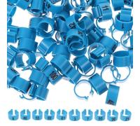 BESTOMZ 100pezzi Anelli per Zampe di Piccione Numerati Blu Fasce Identificazione per Pollame e Uccelli Domestici Anelli Elastici Pratici per Allevamento e Gestione Avicola