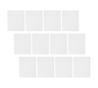 BESTOMZ 12 Pezzi Tappetino in Gomma Resistente All'usura Bianco Rettangolare per a Trasferimento Termico Tracciamento per Mouse per Lavoro, Studenti e DIY