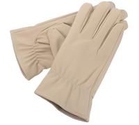 BESTOMZ 1paio Guanti Donna Invernali Pu Impermeabili con Touchscreen Antivento e Foderati in Pelliccia Sintetica Caldi e Sottili per Ciclismo Guida e Attività Outdoor Autunno-inverno
