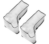 BESTOMZ 2 Pezzi Borsa da Viaggio per Stivali Cerniera e Manico, Sacchetto Porta Scarpe Antipolvere, Custodia Organizer Riutilizzabile per Stivali e Scarpe da Viaggio