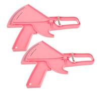 BESTOMZ 2 Pezzi Calibro per Pliche Cutanee in Plastica Rosa, Strumento Preciso per Misurare Grasso Corporeo, Kit Professionale per Fitness e Monitoraggio del Progresso