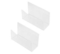 BESTOMZ 2 Pezzi Organizer per Documenti da Scrivania in Acrilico Supporto per Buste e Cartelle, Design Elegante e Funzionale per Ufficio e Casa, Vassoio per Lettere Formato Standard