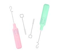 BESTOMZ 2 Set Agitatore per Pigmenti Manico Ergonomico, Plastico | Inchiostro e Guazzo, Riduce Bolle e Spruzzi, per Studio D'arte e Aula, senza Batteria