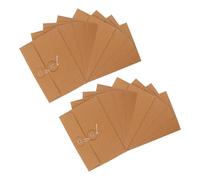 BESTOMZ 20 Buste in Carta Kraft Marrone Stile Retrò per Organizzazione Documenti Ufficio, Multiuso e Resistenti, per Inviti di Matrimonio e Compleanno