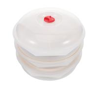 BESTOMZ 3 Pezzi Ciotola Microonde Multistrato Divisa con Coperchio | Plastica, Design Separato a Livelli, per Meal Prep e Picnic, Mantiene Umidità e Riduce Secchezza
