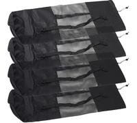 BESTOMZ 4 Pezzi Borsa per Tappeto Yoga Rotonda in Nylon, Pratica e | Tracolla Comoda, Rete Ventilata, Stile Stampato, per Lezioni Yoga e Pilates, Mani Libere