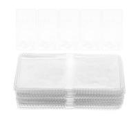 BESTOMZ 50 Buste Trasparenti per Monete Bifacciali in PVC 48x100mm, Custodia Porta Monete Resistente e Pieghevole per Collezionisti, per Esposizioni e Deposito Sicuro